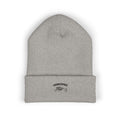 Frogman Republic Black Stone Frog Embroidered Classic Cuffed Beanie