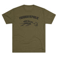 Frogman Republic Banner Black Stone Frog T-Shirt