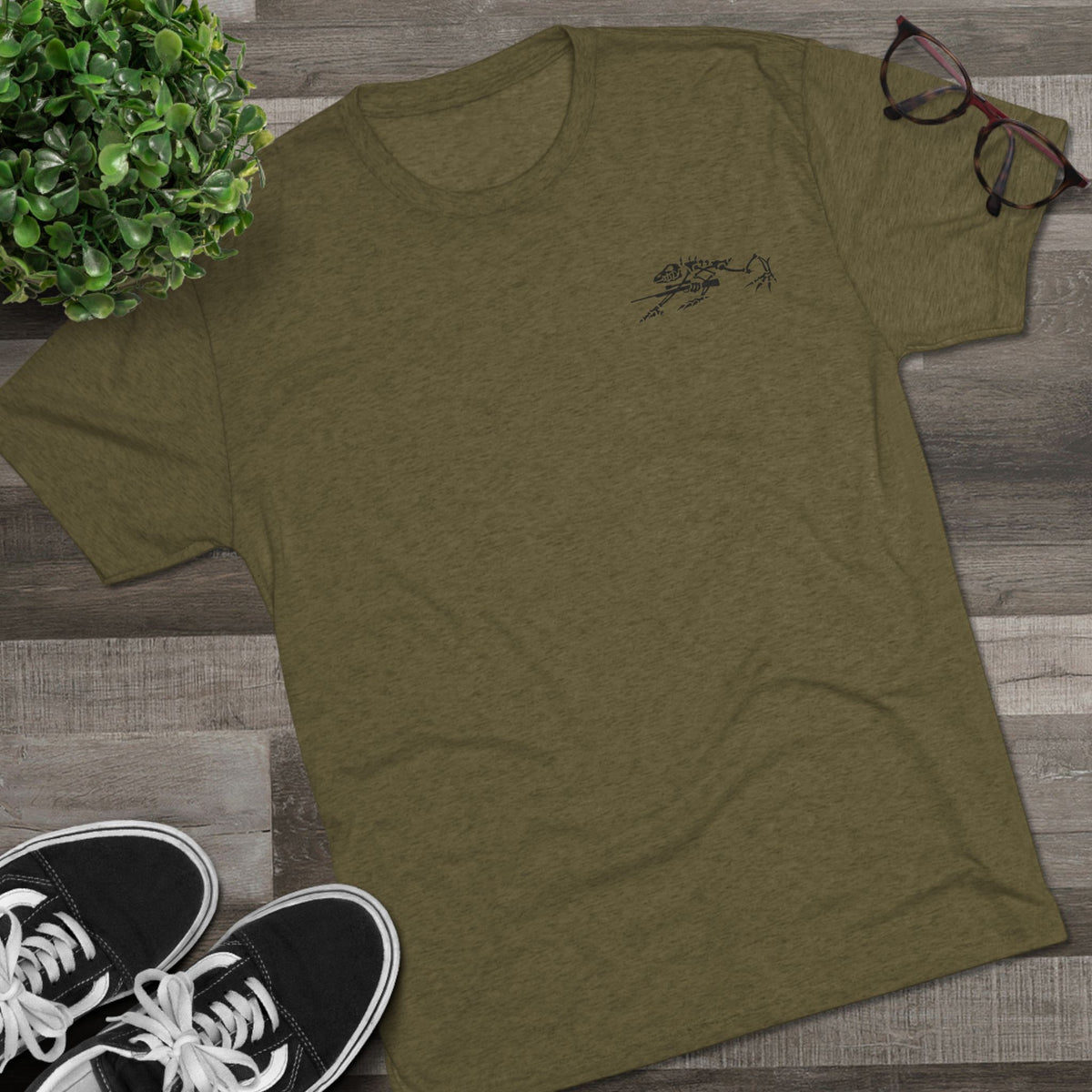 Frogman Republic Mini Black Stone Frog T-Shirt