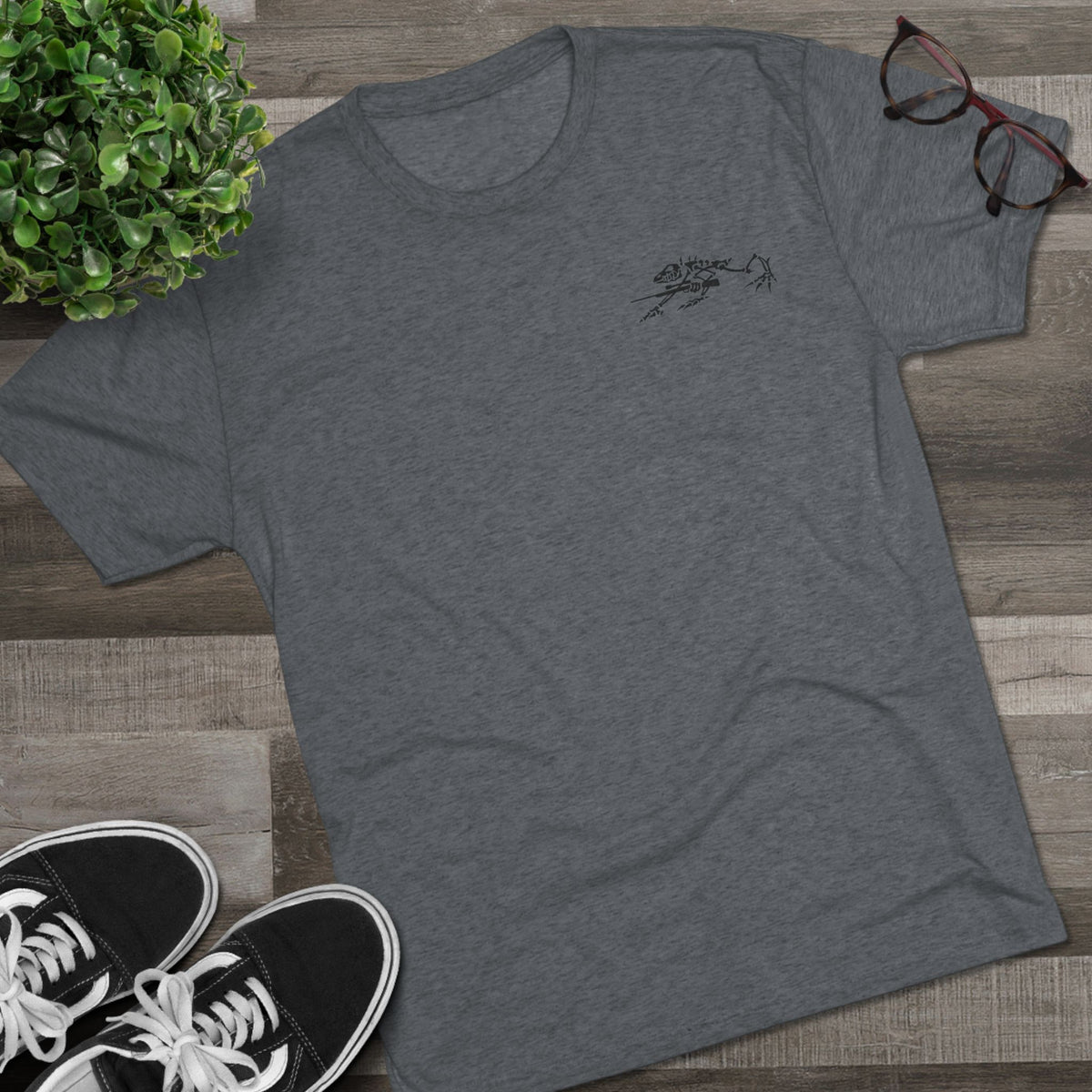 Frogman Republic Mini Black Stone Frog T-Shirt