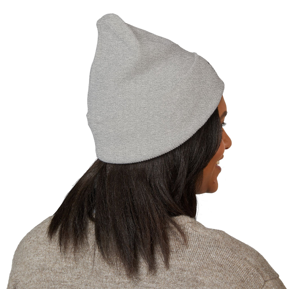 Frogman Republic Black Stone Frog Embroidered Classic Cuffed Beanie